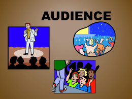 Audience - Book Units Teacher