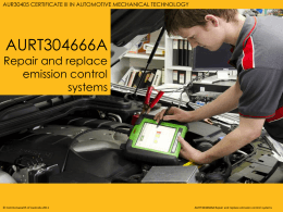 Repair and Replace Emission Control Systems