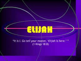Elijah - Revelation And Creation