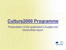 Culture2000 Program.