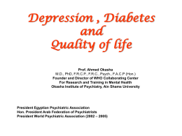 Depression , Diabetes and Quality of life