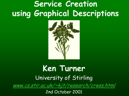 Service Creation using Graphical Descriptions