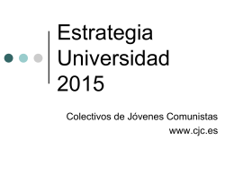 Estrategia Universidad 2015