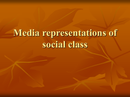 Media representations of social class