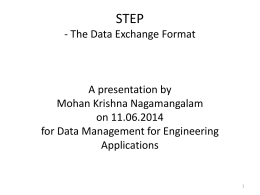 STEP - The Data Exchange Format