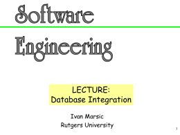 Software Engineering Lecture Slides