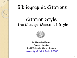 Bibliography Citations