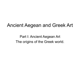 Ancient Aegean and Greek Art