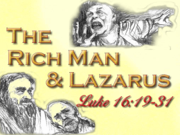 The Rich Man & Lazarus - Home Page | West 65th Street