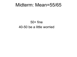 Midterm: Mean=45/55