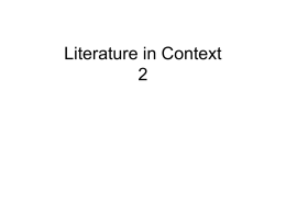 Literature in Context 2