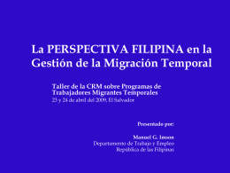 Philippine Migration Policy: Strengthening Protection for