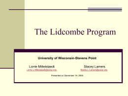 The Lidcombe Program - Minnesota State University, …