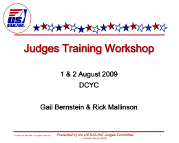 Judges' Workshop