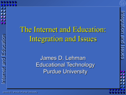 The Internet and Education: Resources for Improving
