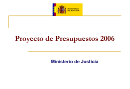 Presupuestos Generales 2006