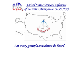 United States Service Conference of Narcotics …