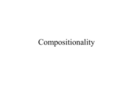 Compositionality - Michael Johnson's Homepage