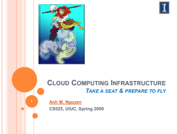 Cloud Computing Infrastructure Prepare to fly!