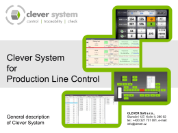 PLC - Product Line Controlling
