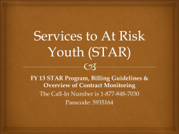 Services to At Risk Youth (STAR)