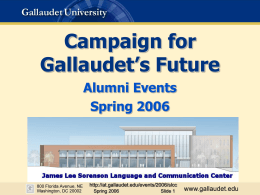 Campaign for Gallaudet's Future