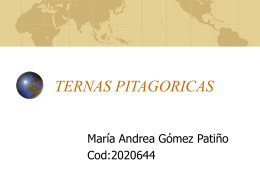 TERNAS PITAGORICAS