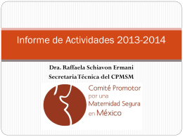 Informe de Actividades 2013-2014