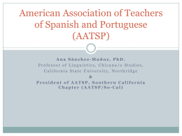 American Association of Teachers of Spanish and …