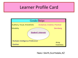 Learner Profile Card - Glynn County School District