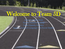 Welcome to 5D - Pearland Independent School District