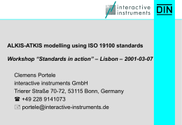 ALKIS-ATKIS modelling using ISO 19100 standards