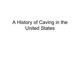 A History of Caving in the United States