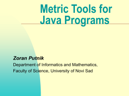 Metric Tools for Java - hu