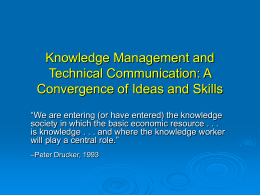 Redefining Ourselves:How Knowledge Management …