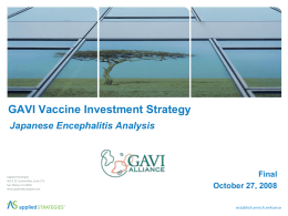 Vaccine Investment Strategy - Japanese Encephalitis Analysis