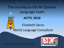 The Journey to the AP Spanish Language Exam