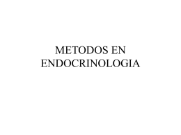 METODOS EN ENDOCRINOLOGIA