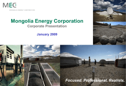 Mongolia Energy Corporation