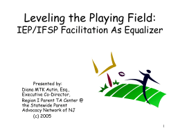 The Resolution Session: Leveling the Playing Field