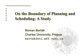 Conceptual Models for Combined Planning and Scheduling