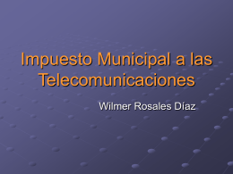 Impuesto Municipal a las Telecomunicaciones