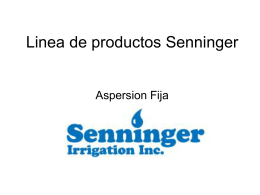 Linea de productos Senninger