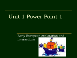 Unit 1 Power Point 1