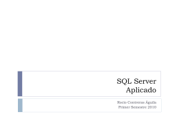 SQL Server Aplicado - Apuntes DUOC / FrontPage