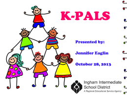 K-PALS, 1st Grade PALS
