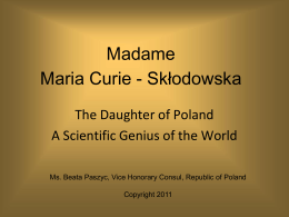 Maria Sklodowska