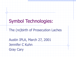 Symbol Technologies: - Austin Intellectual Property Law