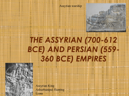 THE ASSYRIAN EMPIRE - Chandler Unified School District