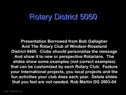 Rotary District 5050